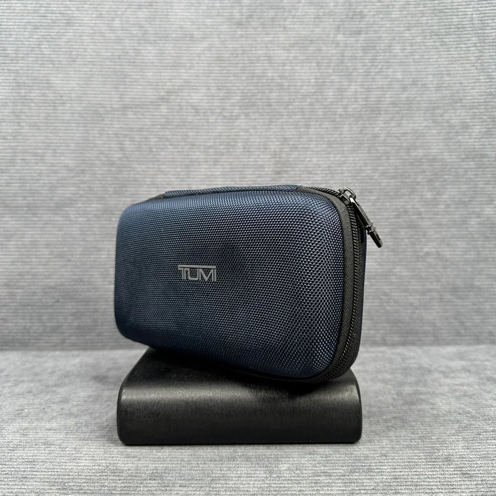 Tumi for Delta Navy Blue Ballistic Nylon Amenity Kit Travel Case With Kiehls Y2k